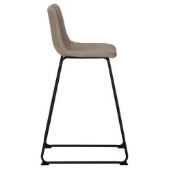 Monarch Office chair   standing desk / metal frame - curved backrest / leather- -