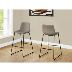 Monarch Office chair   standing desk / metal frame - curved backrest / leather- -