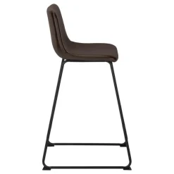 Monarch Office chair   standing desk / metal frame - curved backrest / leather- -