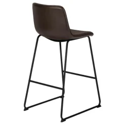 Monarch Office chair   standing desk / metal frame - curved backrest / leather- -