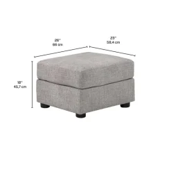 Sofa By Fancy Ottoman 23 x 26 x 18