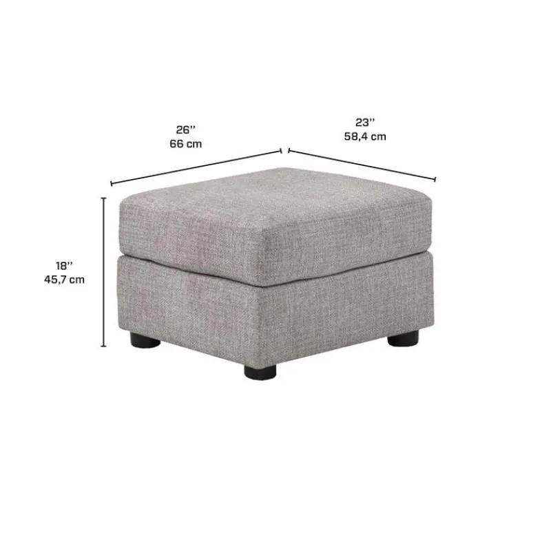 Sofa By Fancy Ottoman 23 x 26 x 18