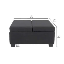 Sofa By Fancy Ottoman with Storage