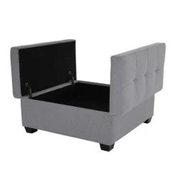 Sofa By Fancy Ottoman with Storage - Grey