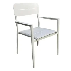Outdoor Aluminum Chair with Textilene Seat