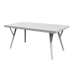 Outdoor Polywood and Aluminum Rectangular Table