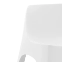 Outdoor Resin Conversation Set with 1 Accent Table and 2 Stackable Seats -