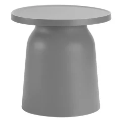 Outdoor Resin Conversation Set with 1 Accent Table and 2 Stackable Seats -