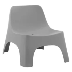 Outdoor Resin Conversation Set with 1 Accent Table and 2 Stackable Seats -