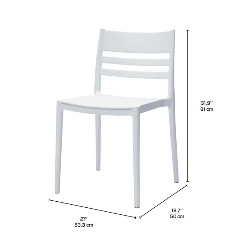 Outdoor Resin Dining Set with 1 Round Table and 4 Stackable Chairs -
