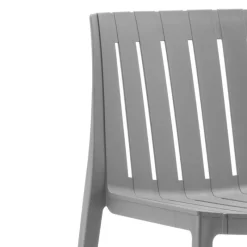 Outdoor Resin Stackable Chairs (Set of 2) -