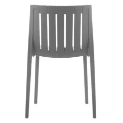 Outdoor Resin Stackable Chairs (Set of 2) -