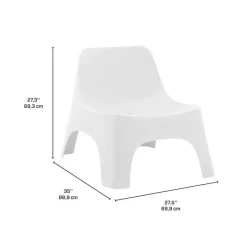 Outdoor Resin Stackable Seat -