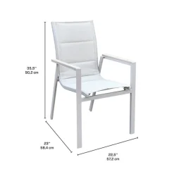 Outdoor Textilene and Aluminum Chair