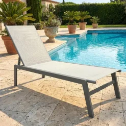 Outdoor Textilene Lounge Chair -
