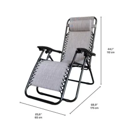 Outdoor Textilene Zero Gravity Folding Chair -