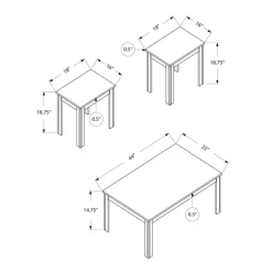 Monarch 3Pcs Coffee Table Set -