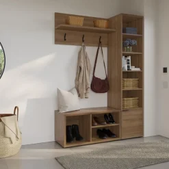 Nexera 3-Piece Entryway Furniture Set – Brown