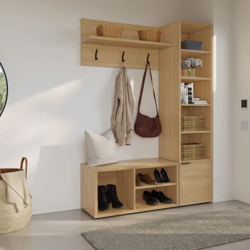 Nexera 3-Piece Entryway Furniture Set – Natural