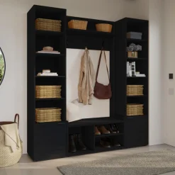 Nexera 3-Piece Entryway Furniture Set – Black