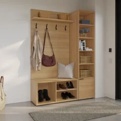 Nexera 3-Piece Entryway Furniture Set – Natural