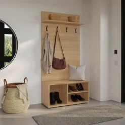 Nexera 2-Piece Entryway Furniture Set – Natural