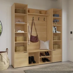Nexera 4-Piece Entryway Furniture Set – Natural