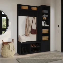 Nexera 2-Piece Entryway Furniture Set – Black