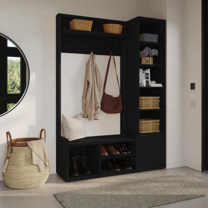 Nexera 2-Piece Entryway Furniture Set – Black