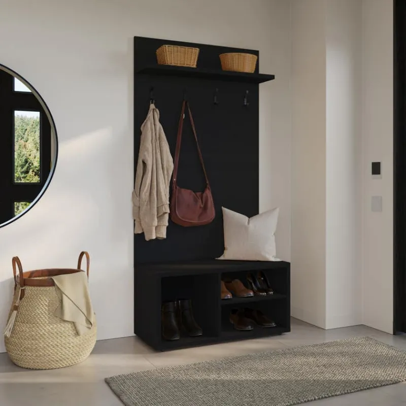 Nexera 2-Piece Entryway Furniture Set – Black