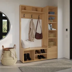 Nexera 2-Piece Entryway Furniture Set – Natural