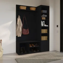 Nexera 3-Piece Entryway Furniture Set – Black