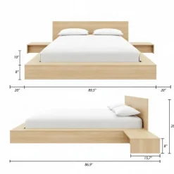 Nexera 4-Piece King Low Platform Bedroom Set (78