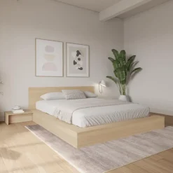 Nexera 4-Piece King Low Platform Bedroom Set (78
