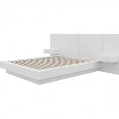 Nexera 4-Piece King Platform Bedroom Set with Floating Nightstand (78") -