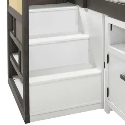5-Piece Twin Loft Bed with Storage and Desk (39")