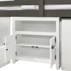 5-Piece Twin Loft Bed with Storage and Desk (39