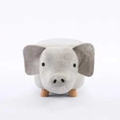 Piglet-Shaped Kids Pouf – 13.4