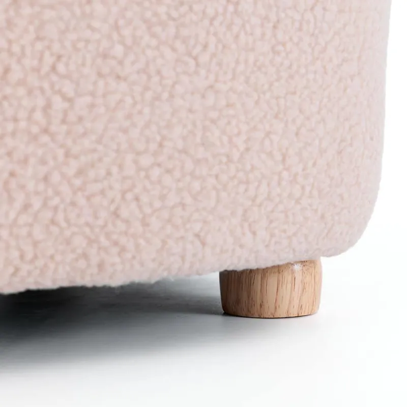 Pink Bear-Shaped Kids Armchair – 22.4" x 22.6" x 22.4"