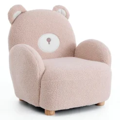 Pink Bear-Shaped Kids Armchair – 22.4