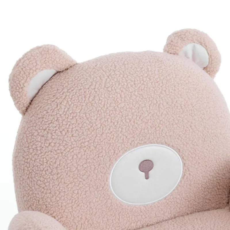 Pink Bear-Shaped Kids Armchair – 22.4" x 22.6" x 22.4"