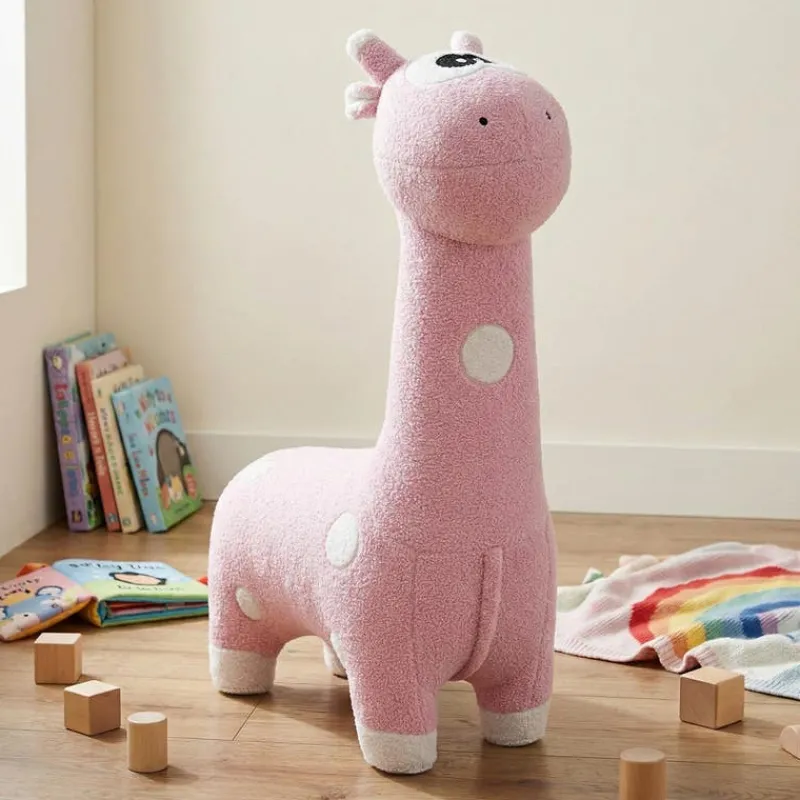 Giraffe-Shaped Kids Pouf – 29.5" x 11.4" x 40.2"