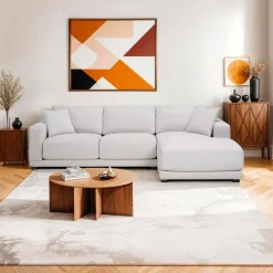 Sofa By Fancy Plushy Sectional with Right-Side Chaise