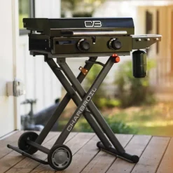 CHARBROIL Portable Propane Gas Griddle with 2 Burners - 24 000 BTU