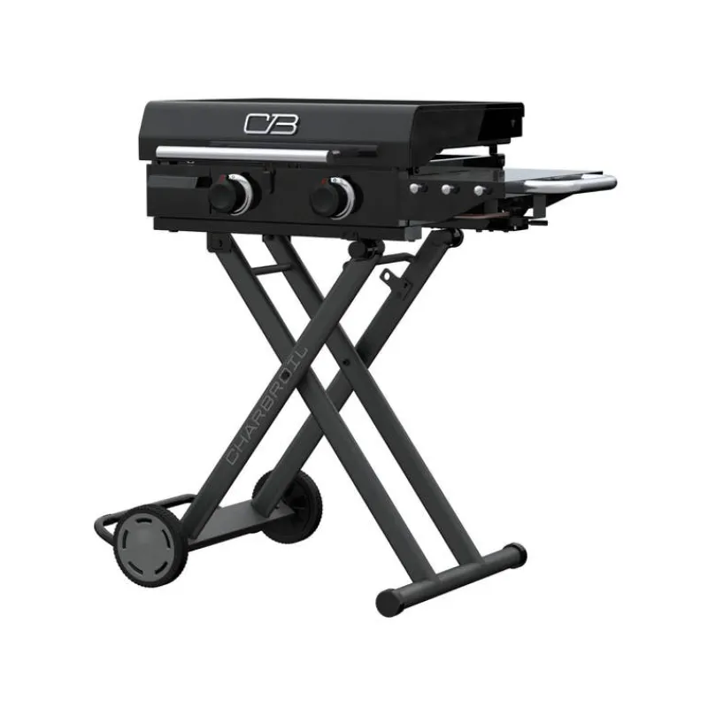 CHARBROIL Portable Propane Gas Griddle with 2 Burners - 24 000 BTU