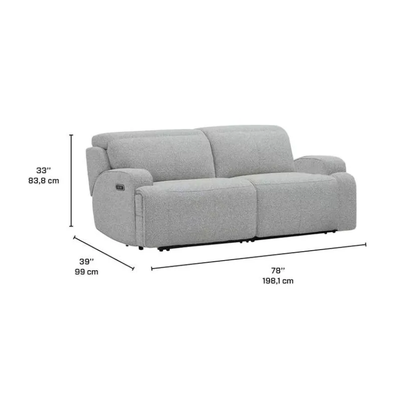 Power Modular Loveseat with Adjustable Headrests - 2 pcs