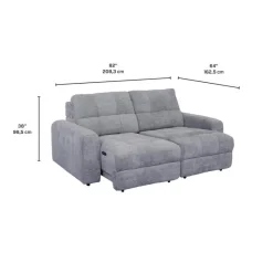 Power Modular Loveseat with Sliders - 2 pcs