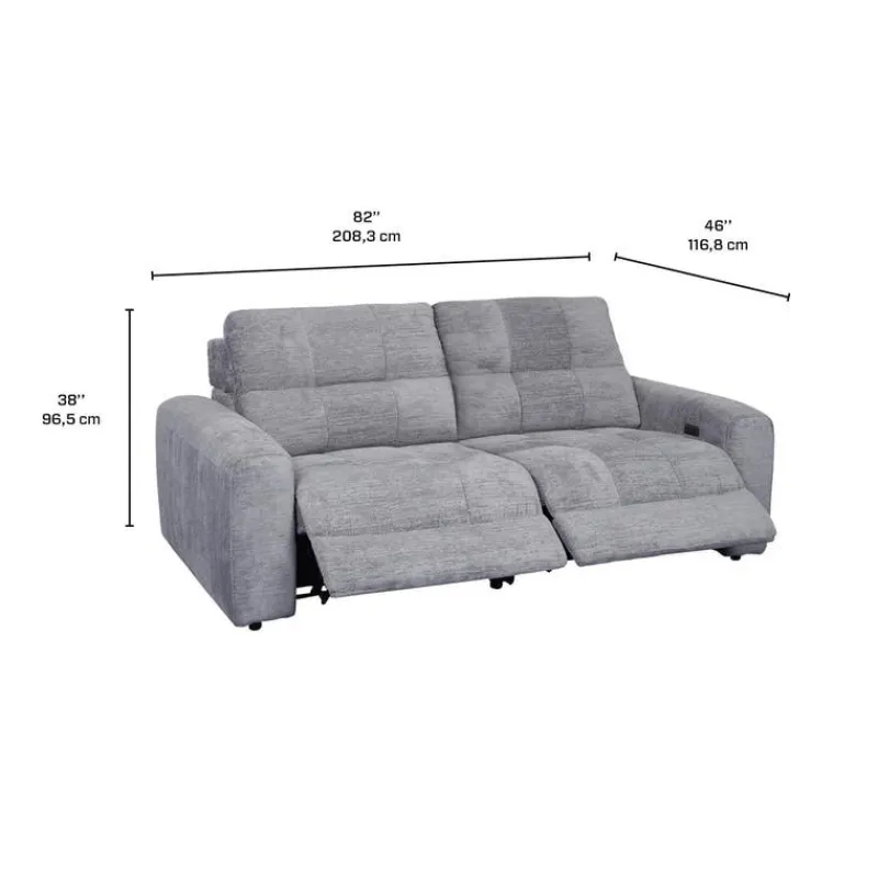 Power Modular Reclining Loveseat - 2 pcs
