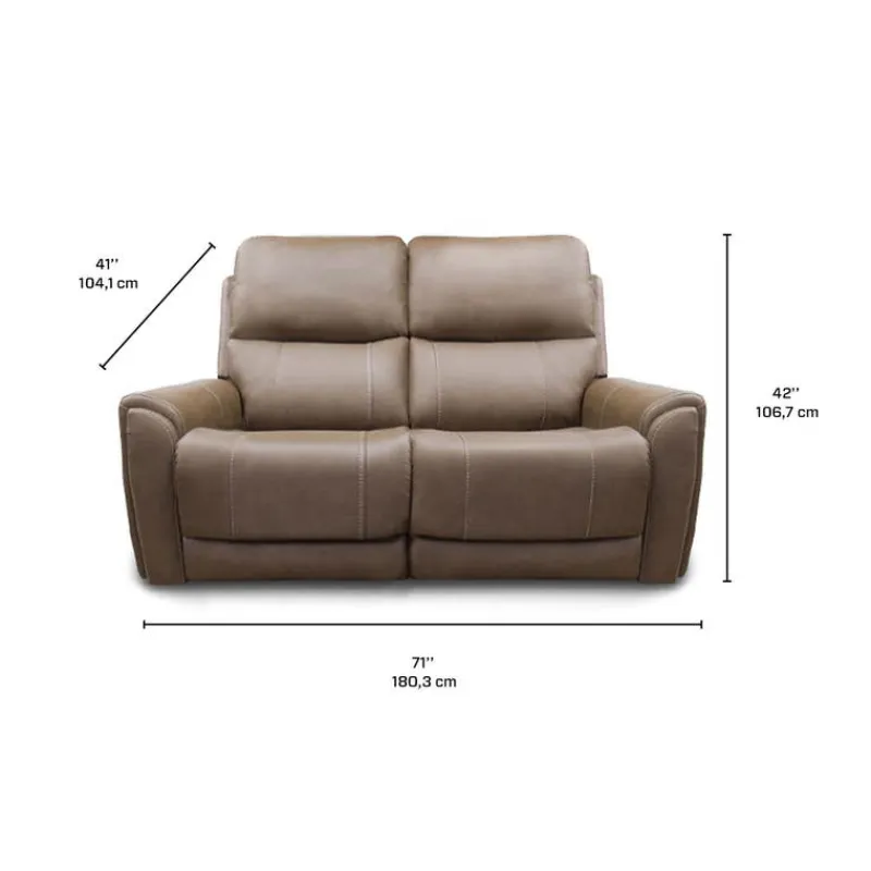 Power Modular Reclining Loveseat - 2 pcs