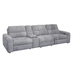 Power Modular Reclining Sofa and Console - 4 pcs